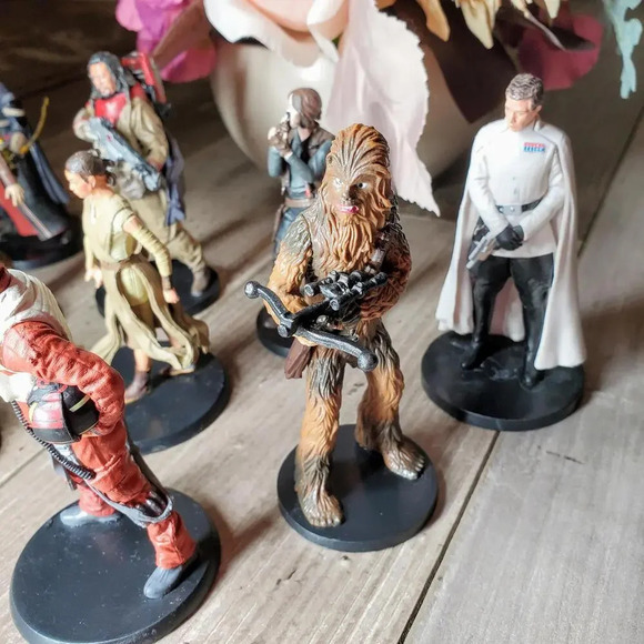 Disney Star Wars Figures Figurines Cake Topper Bundle 11 Pieces EUC - Picture 12 of 16